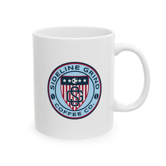 Sideline Grind White Coffee Mug