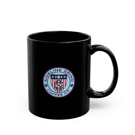 Sideline Grind Black Coffee Mug