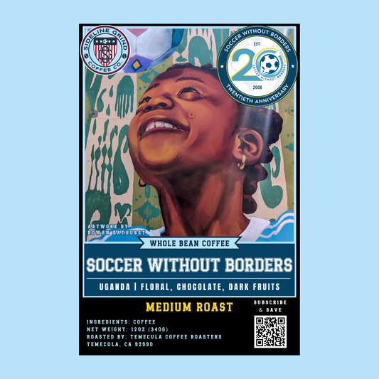 SOCCER WITHOUT BORDERS | UGANDA - SINGLE ORIGIN COFFEE 12 OZ. | 20TH ANNIVERSARY EDITION