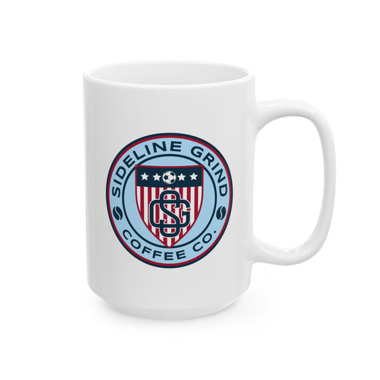 Sideline Grind White Coffee Mug