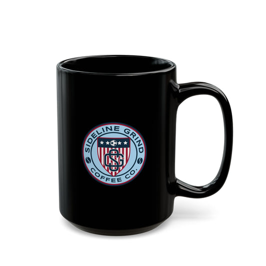 Sideline Grind Black Coffee Mug
