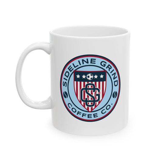 Sideline Grind White Coffee Mug