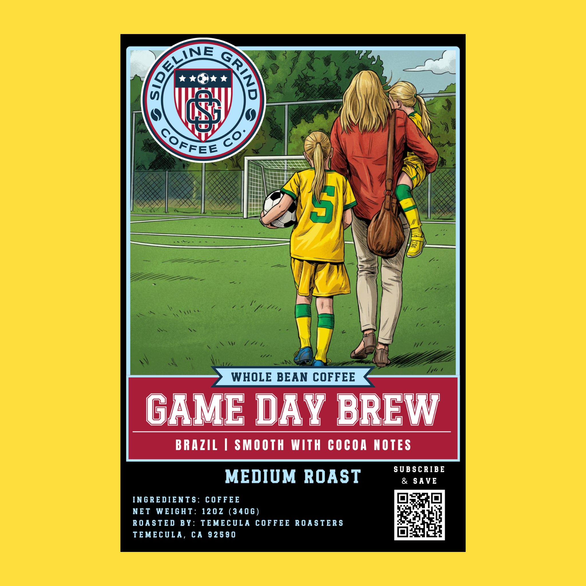 GAME DAY BREW | BRAZIL - SINGLE ORIGIN COFFEE - 12 OZ. & 2 LB.