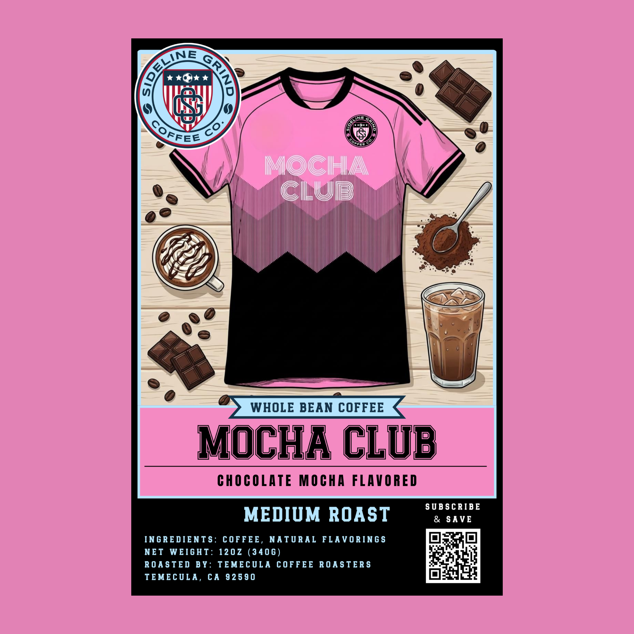MOCHA CLUB - FLAVORED COFFEE - 12 OZ. & 2 LB.