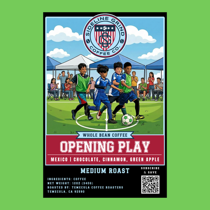 OPENING PLAY | MEXICO - SINGLE ORIGIN COFFEE - 12 OZ. & 2 LB.