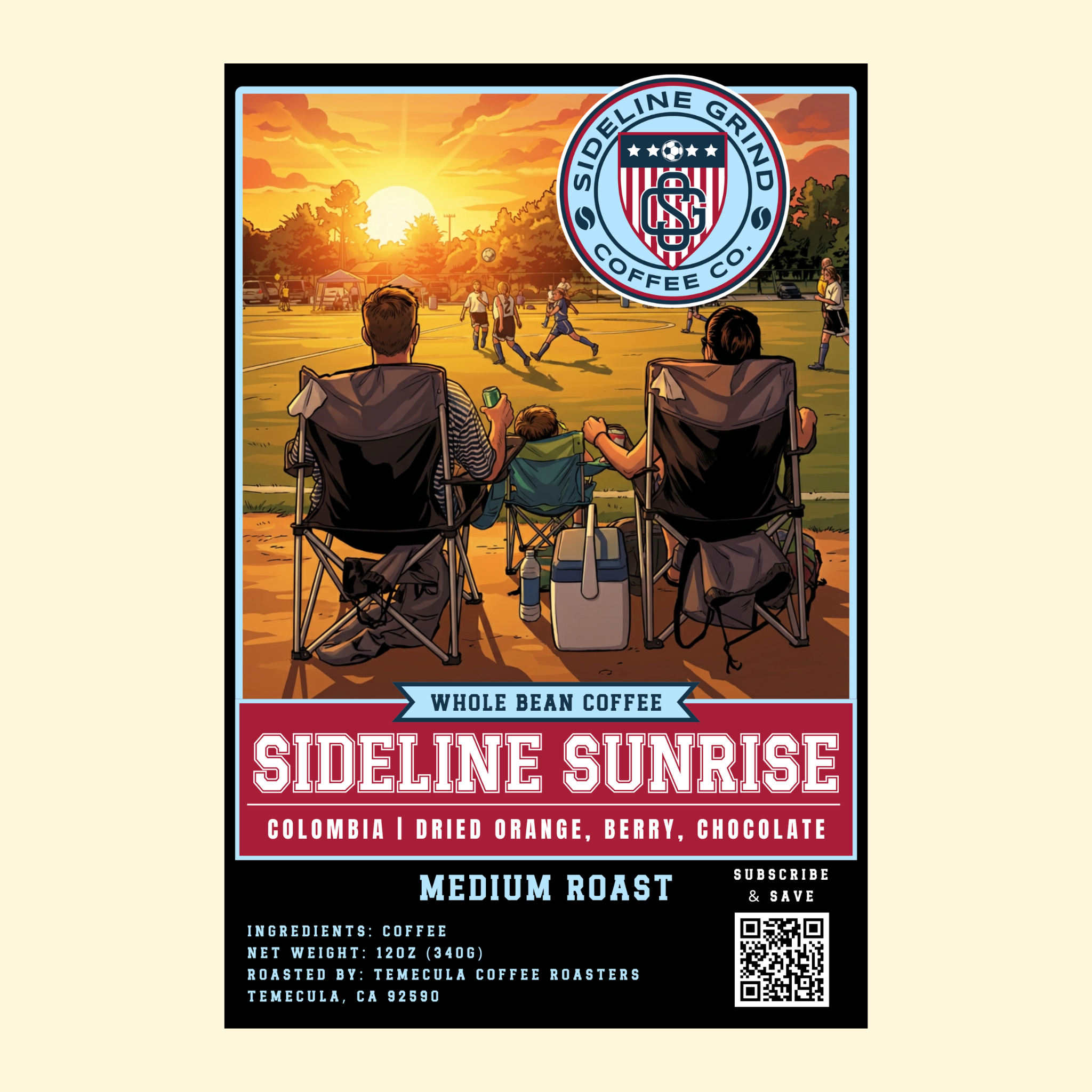 SIDELINE SUNRISE | COLOMBIA - SINGLE ORIGIN COFFEE - 12 OZ. & 2 LB.