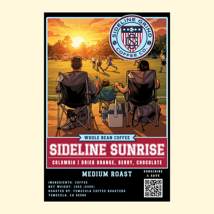 SIDELINE SUNRISE | COLOMBIA - SINGLE ORIGIN COFFEE - 12 OZ. & 2 LB.