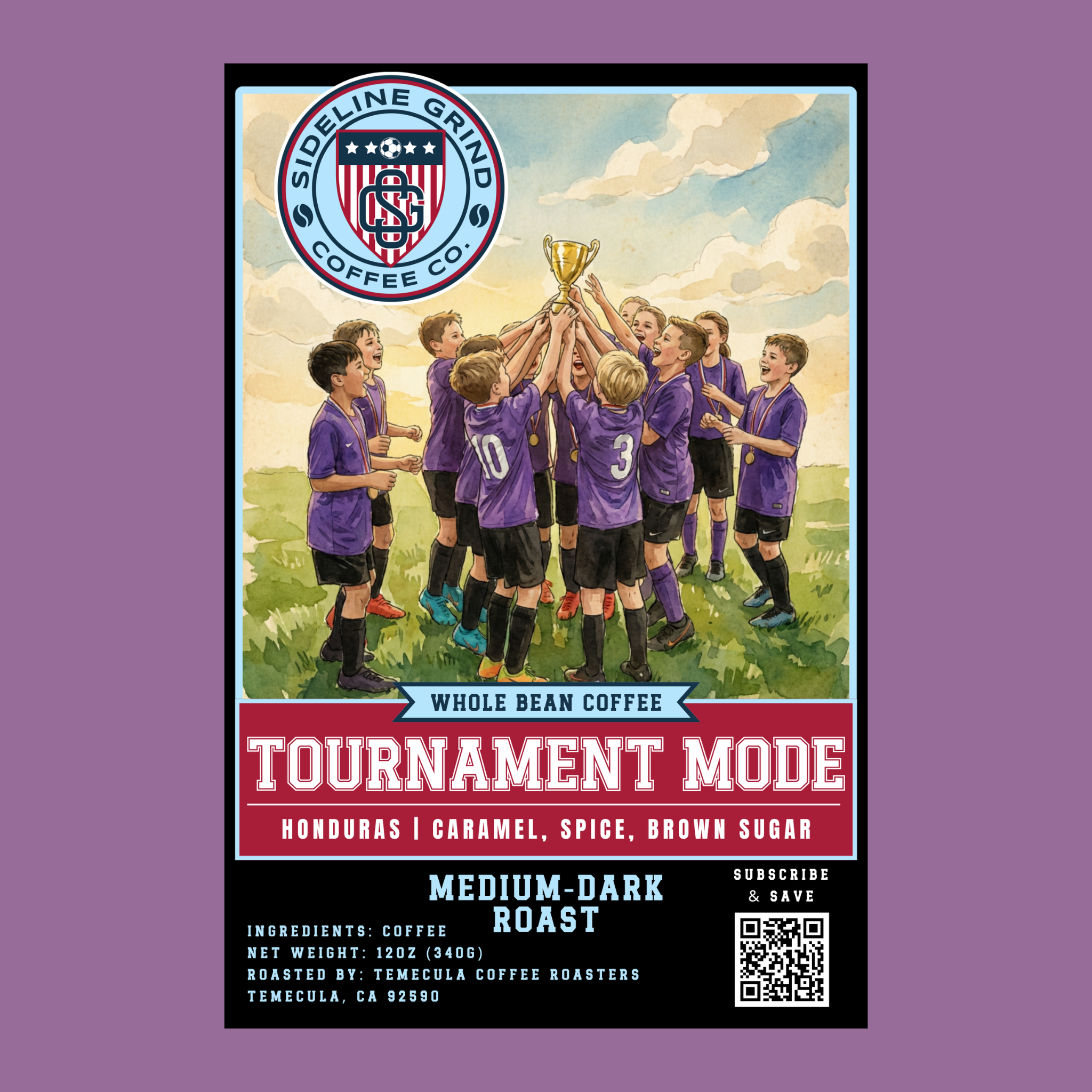 TOURNAMENT MODE | HONDURAS - SINGLE ORIGIN COFFEE - 12 OZ. & 2 LB.